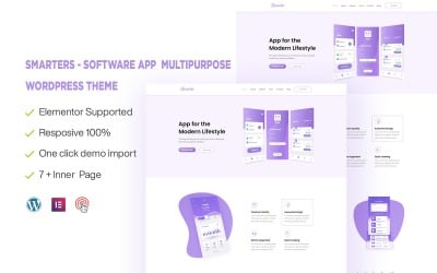 Smarters - Software &amp;amp; App Multipurpose &amp;amp; Responsive WordPress Theme