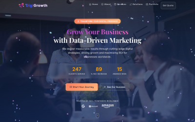 DigiGrowth - Digital Marketing Agency Landing Page