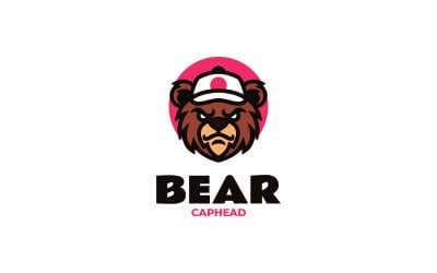 Mascot Bear Head Logo Design