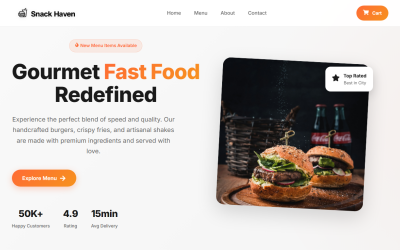 Snack Haven — Modello di e-commerce alimentare Next.js