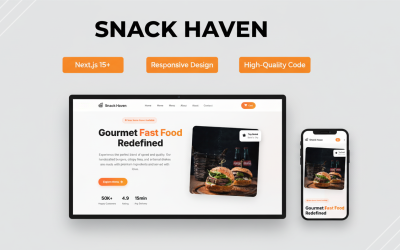 Snack Haven — Next.js Food E-commerce Template