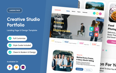 Ganjar创意工作室作品集首页