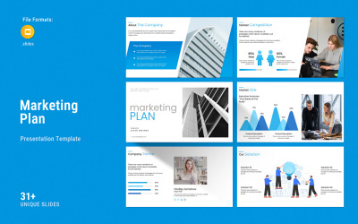 Marketing Growth Plan Google Slides Presentation Template,