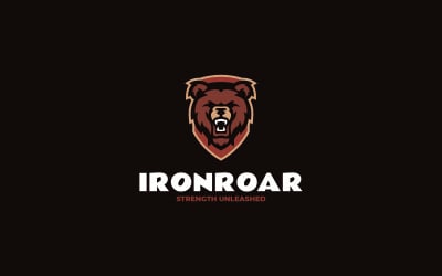 Mascot Bear Head Logo Design 23