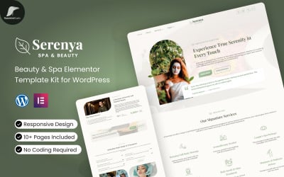 Serenya - Beauty &amp;amp; Spa Elementor-sjabloonkit voor Wordpress
