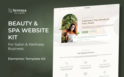 Serenya - Beauty &amp;amp; Spa Elementor Template Kit for Wordpress
