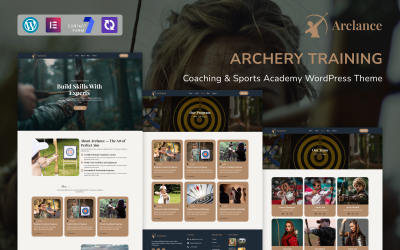 Arclance – Tema WordPress para Treinamento, Instrução e Academia Esportiva de Tiro com Arco