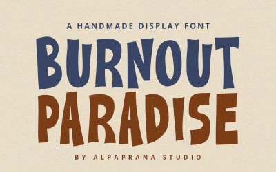 Burnout Paradise - Display Font