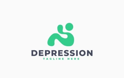 Depression Logo Template Design