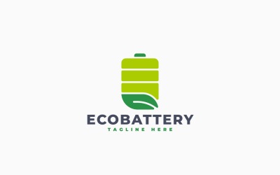 Eco Battery Logo Template Design