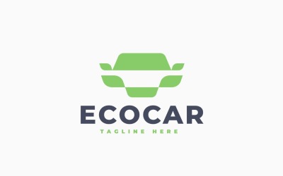 Eco Car Logo Template Design