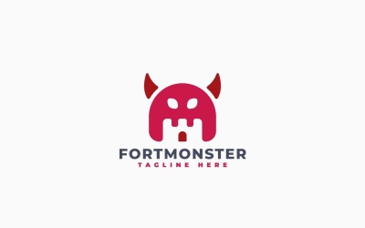 Fort Monster Logo Template Design