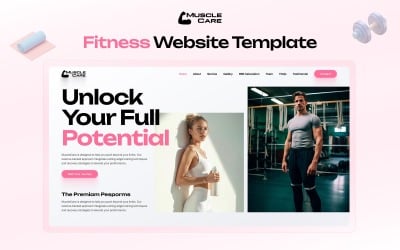 MuscleCare – Egyoldalas Fitness Next.js sablon