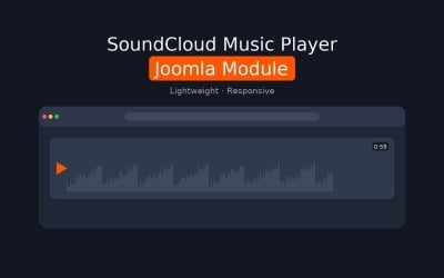 SoundCloud musikspelare – Gratis Joomla-modul