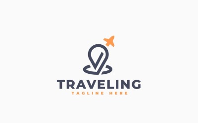 Traveling Location Logo Template Design