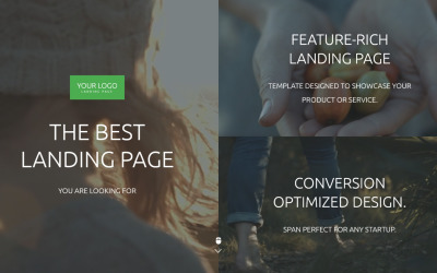 Business &amp; Services Responsive Landing Page Template