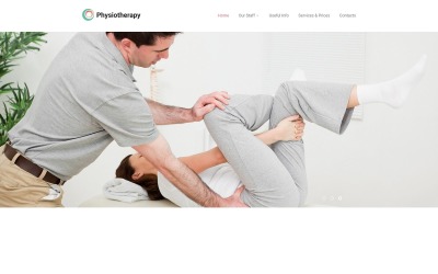Fizioterápia - Rehabilitációra reagáló modern HTML weboldal sablon