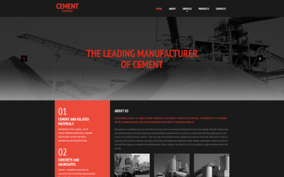 Moto CMS 3 Template für Beton #55394