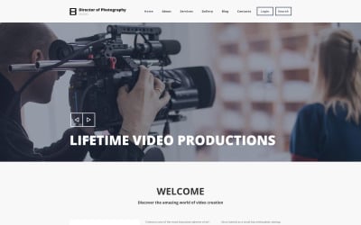 Photography Director Drupal Template