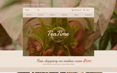 Plantilla OpenCart de Tea Time