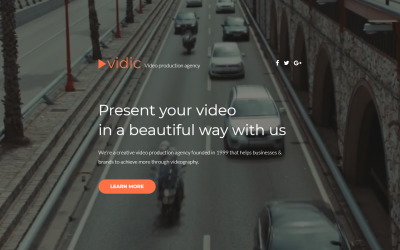 Reszponzív Vidic - Video Lab Creative HTML Nyítóoldal sablon 55399