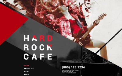 Шаблон Joomla Hard Rock Cafe