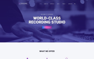 "Société de production musicale" modèle web adaptatif #55387
