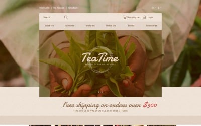 Tea Time OpenCart Template