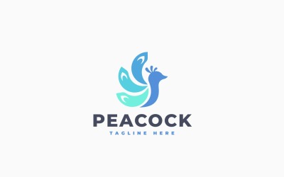 Elegant Peacock Logo Template Design