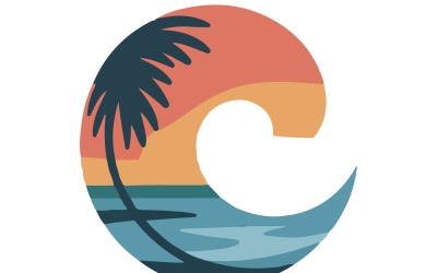 A minimalist logo featuring travel company