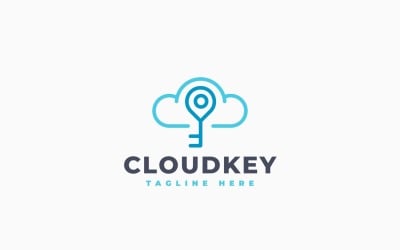 Cloud Key Logo Template Design