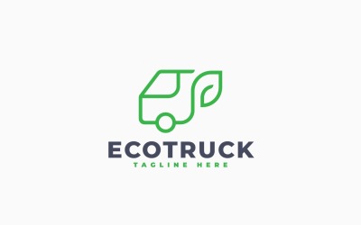 Eco Truck Logo Template Design