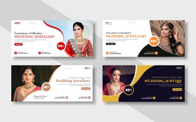 Modello di copertina di Facebook per la vendita di gioielli Ver-6