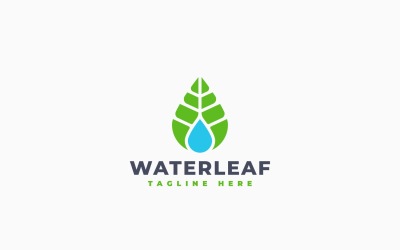 水叶标志模板设计