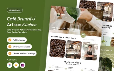 Aurea Café Brunch Landing Page
