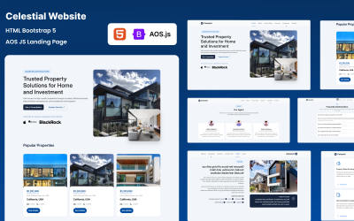 Celestial – HTML-mall för landningssida för fastigheter