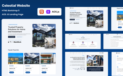 Celestial – Modelo HTML de Página Inicial para Imobiliárias