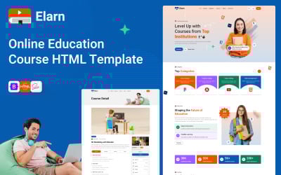 Elearn – Online Course Selling &amp;amp; Education HTML Template