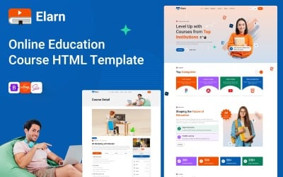 Elearn – Szablon HTML do sprzedaży i edukacji kursów online