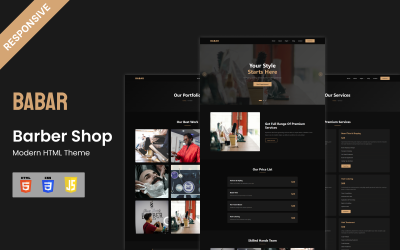 SharpEdge - Tema HTML moderno per barbiere