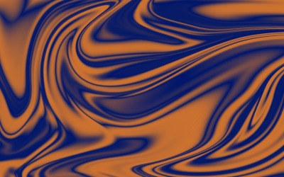 Abstract Fluid Marble Motion Background in Orange and Navy – Modern Liquid Swirl Art Design