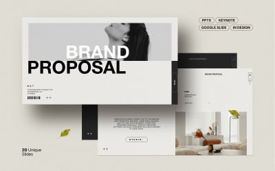 Brand Proposal Presentation with PowerPoint, Keynote, Google Slides, InDesign