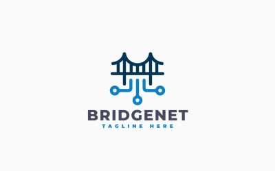 Bridge Network Logo Template Design