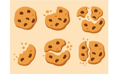 Délicieux assortiment de biscuits aux pépites de chocolat