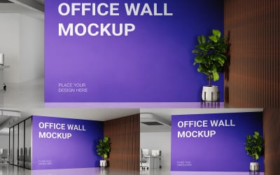 Office Wall Branding Mockup