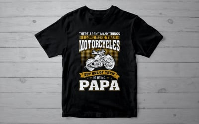 Papa Motorcycle Shirt – Biker Papa Gift – Motorcycle Dad Tee – Father’s Day Gift