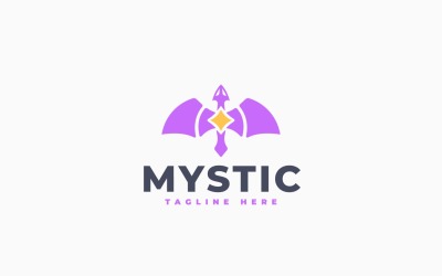 Mystic Dragon Logo Template Desig