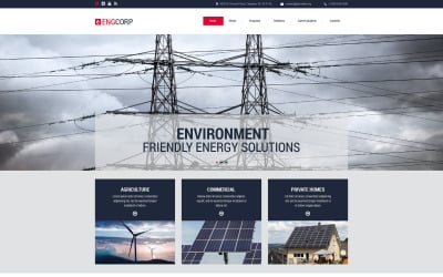 Endüstriyel Duyarlı Web Sitesi Şablonu
