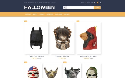 Halloween OpenCart-sjabloon