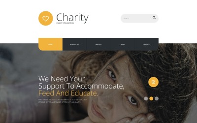 Jótékonysági - gyermekjótékonysági ingyenes modern Joomla sablon